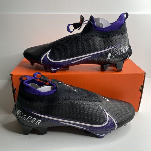 Nike Vapor Edge Elite 360 FK Black Purple Football Cleats Mens Sz 14 CV6282-001 main image 10